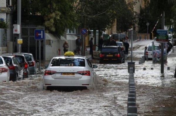 İsrail'de sel felaketi
