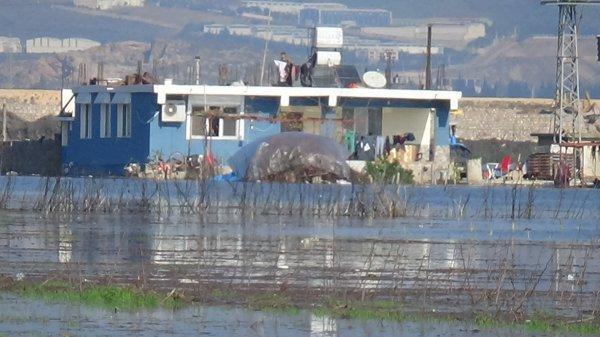 Şiddetli yağış sonrası Amik Ovası sular altında kaldı