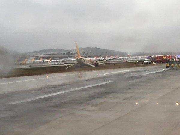 Uçağın pistten çıktığı Sabiha Gökçen’de yolcu yoğunluğu