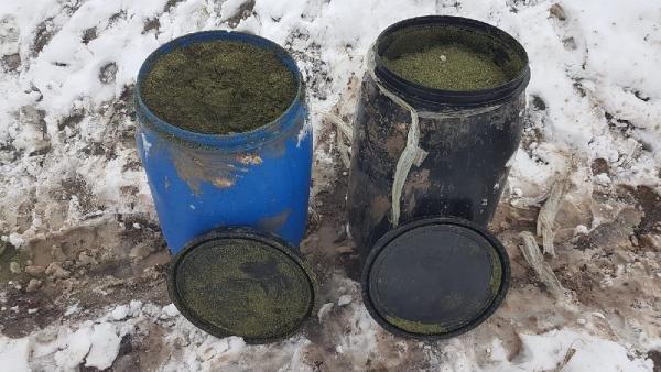 Lice'de, toprağa gömülü 162 kilo esrar ele geçirildi