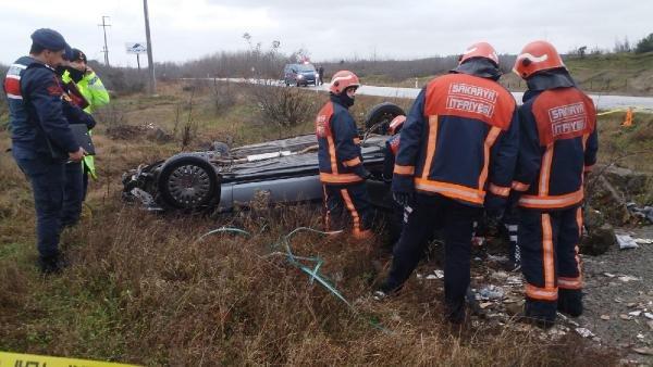 Otomobil takla attı, ehliyetsiz genç öldü