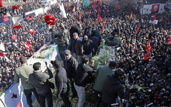 Süleymani'nin cenaze töreninde ölü sayısı 56 oldu