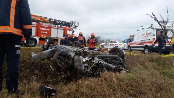 Otomobil takla attı, ehliyetsiz genç öldü