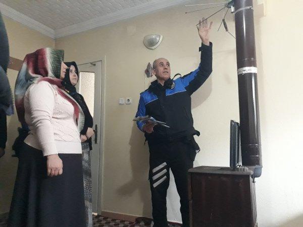 Kahramanmaraş'ta uygulamalı soba yakma eğitimi