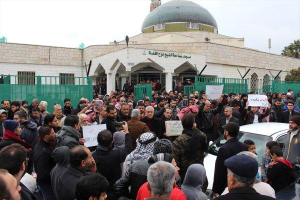 Ürdün'de İsrail'e doğalgaz protestosu