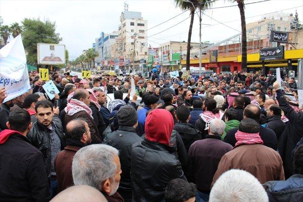 Ürdün'de İsrail'e doğalgaz protestosu