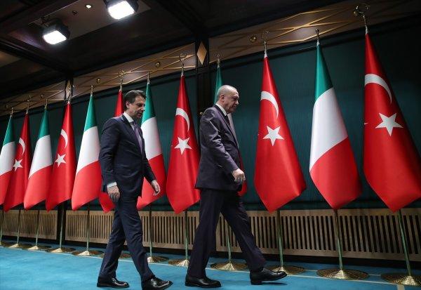 Erdoğan ve İtalya Başbakanı Libya'yı görüştü