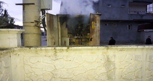 Diyarbakır'da kaçak elektrikçiler yüzünden patlayan trafo