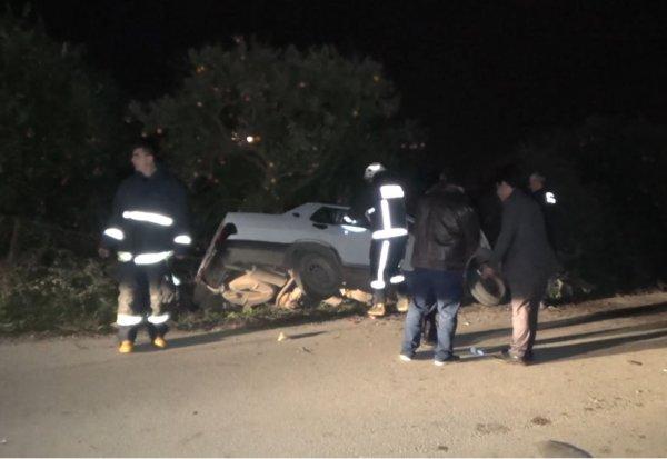Antalya'da bir araç şarampole düştü: 1 ölü 1 yaralı