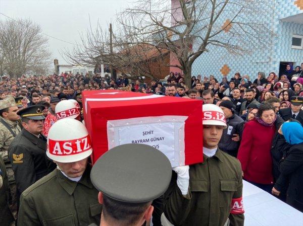 Şehit uzman çavuş, Edirne'de gözyaşlarıyla uğurlandı
