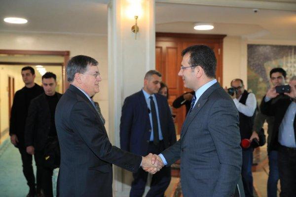 ABD Ankara Büyükelçisi, İmamoğlu'nu ziyaret etti