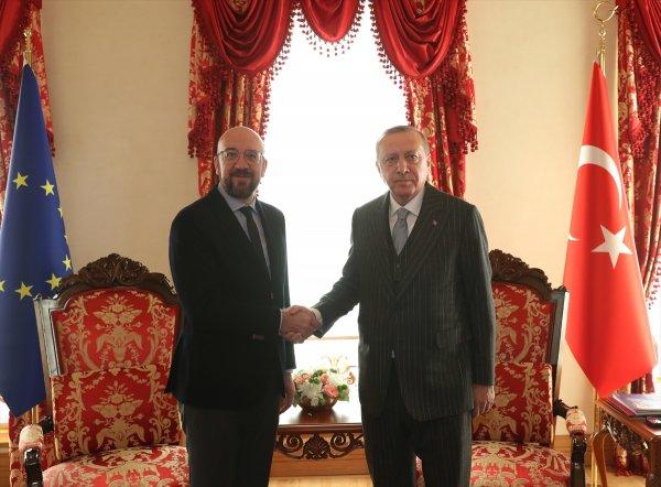 Erdoğan, AB'nin ikiyüzlülüğünü Michel'in yüzüne söyledi