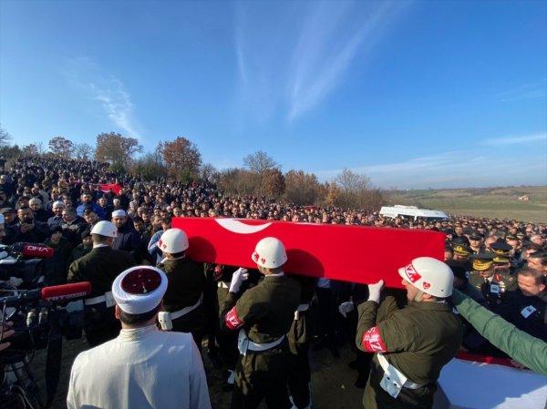 Şehit uzman çavuş, Edirne'de gözyaşlarıyla uğurlandı