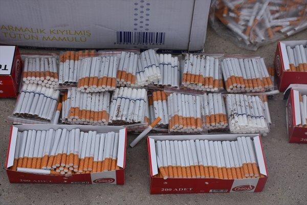 Jandarma ekipleri, 1 ton kaçak tütüne el koydu