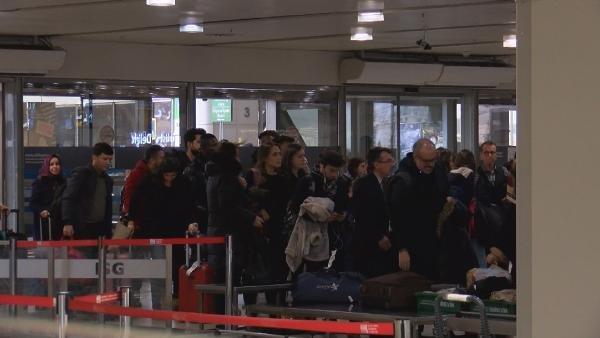 Havada karada yarıyıl tatili trafiği