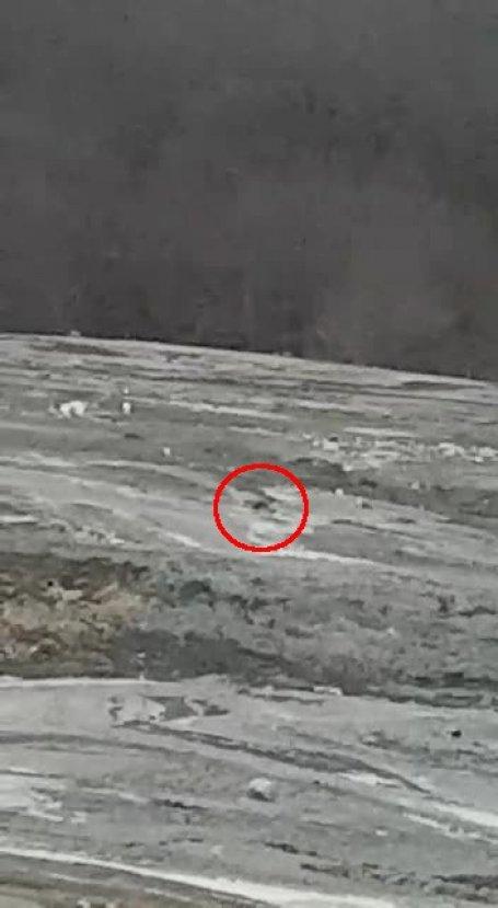 Polisten kaçan bir şüpheli çamura saplandı