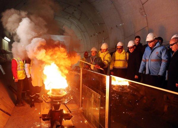 Havalimanı metrosunda ilk ray kaynağı
