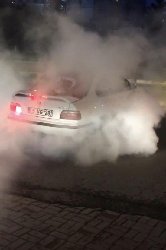 İstanbul'da asker uğurlama konvoyunda drift terörü