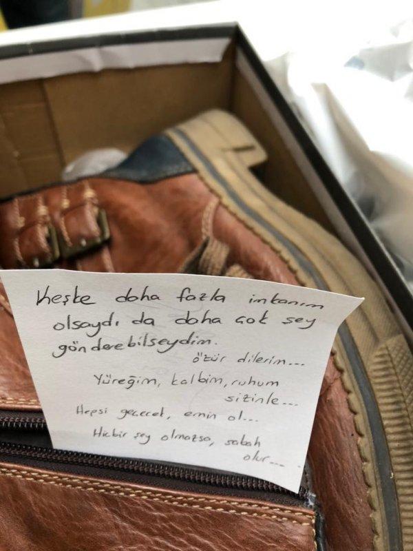 Elazığ’a gönderilen paketlerden çıkan notlar hüzünlendirdi