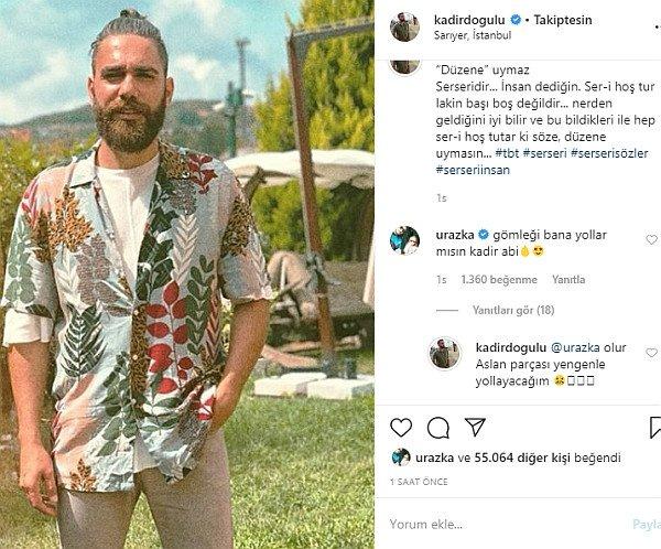 Uraz Kaygılaroğlu, Kadir Doğulu'dan gömlek istedi