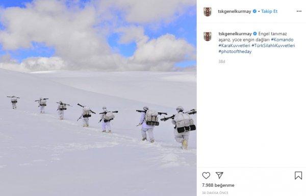 Türk askerinin dağlardaki terörist avı