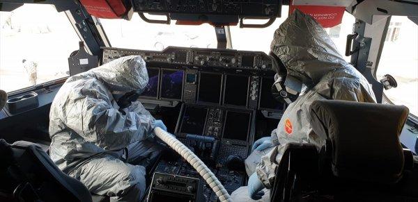 Çin'den gelen uçağın arıtma işlemleri tamamlandı