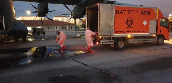 Çin'den gelen uçağın arıtma işlemleri tamamlandı