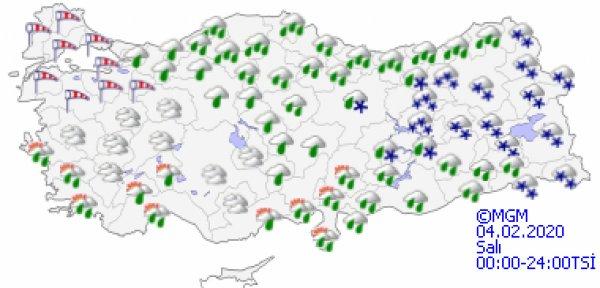 İstanbul'da kar bekleniyor