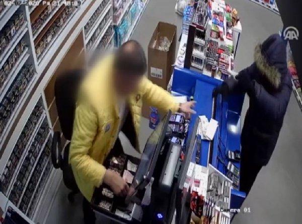 Kayseri'de akaryakıt istasyonu marketinde silahlı soygun