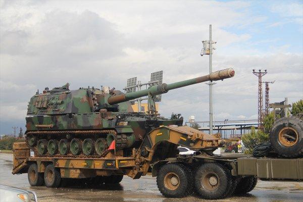 Suriye sınırına askeri sevkiyat bugün de devam etti