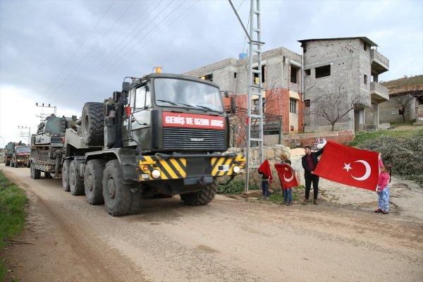 Suriye sınırına askeri sevkiyat bugün de devam etti