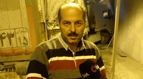 Tünelde duvara çarpan tır sürücünün burnu bile kanamadı