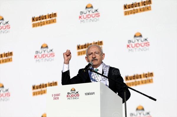 Kılıçdaroğlu Büyük Kudüs Mitingi'ne katıldı