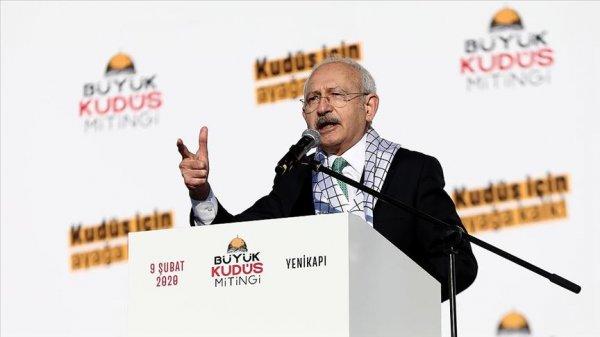 Kılıçdaroğlu Büyük Kudüs Mitingi'ne katıldı