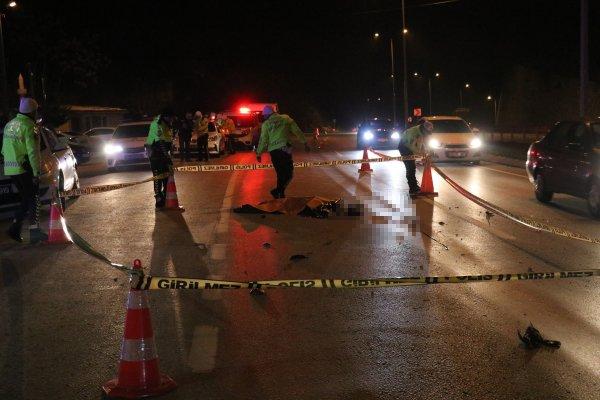 Sakarya'da yayaya önce otomobil sonra kamyon çarptı