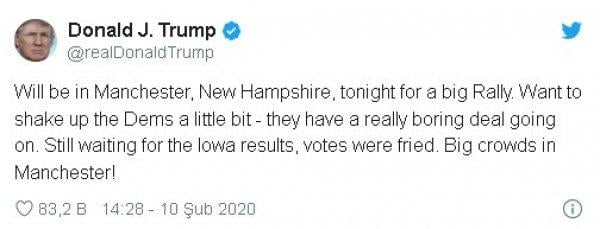 Trump'tan Pelosi'ye: Sayende oylarım arttı