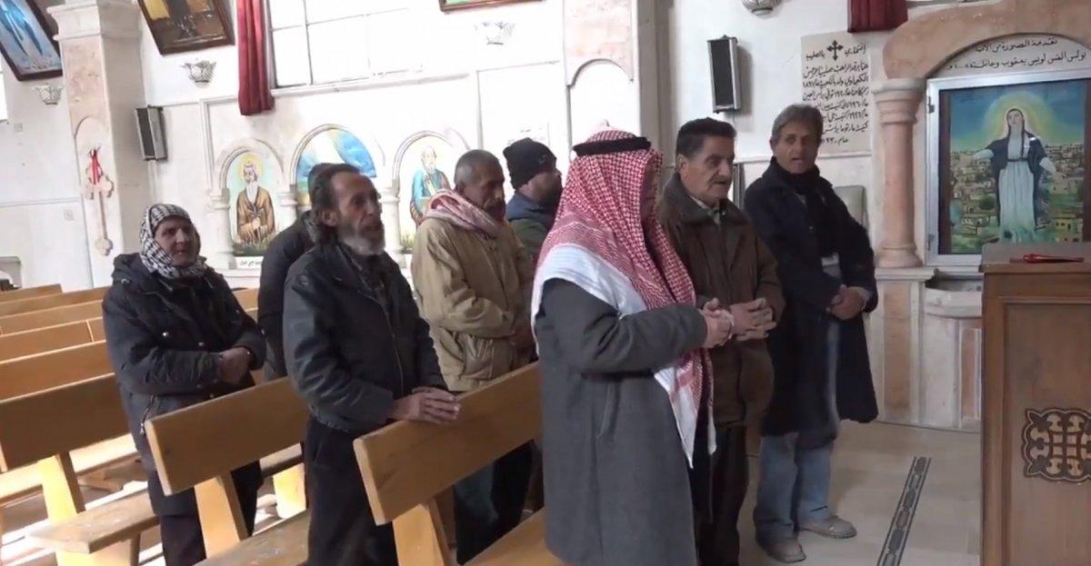 Barış Pınarı bölgesindeki kilise onarıldı