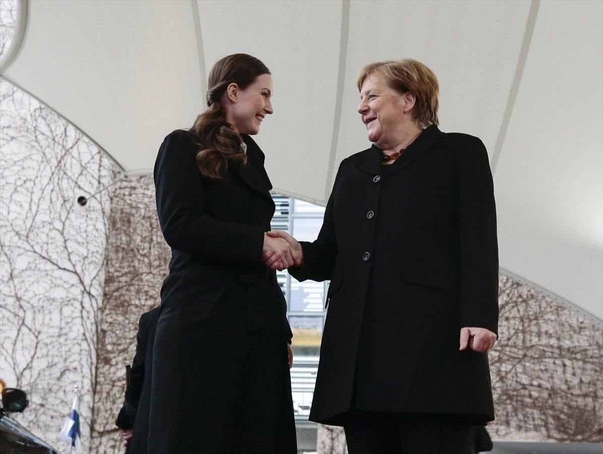 Merkel ile Marin bir arada