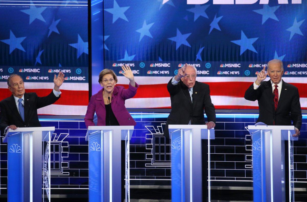 Demokrat aday adayları kozlarını canlı yayında paylaştı