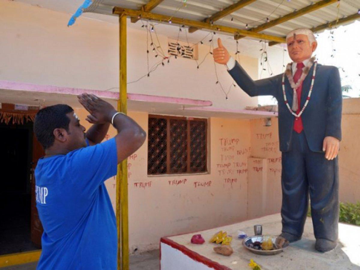 Hint bir adam 4 yıldır Trump'a tapıyor