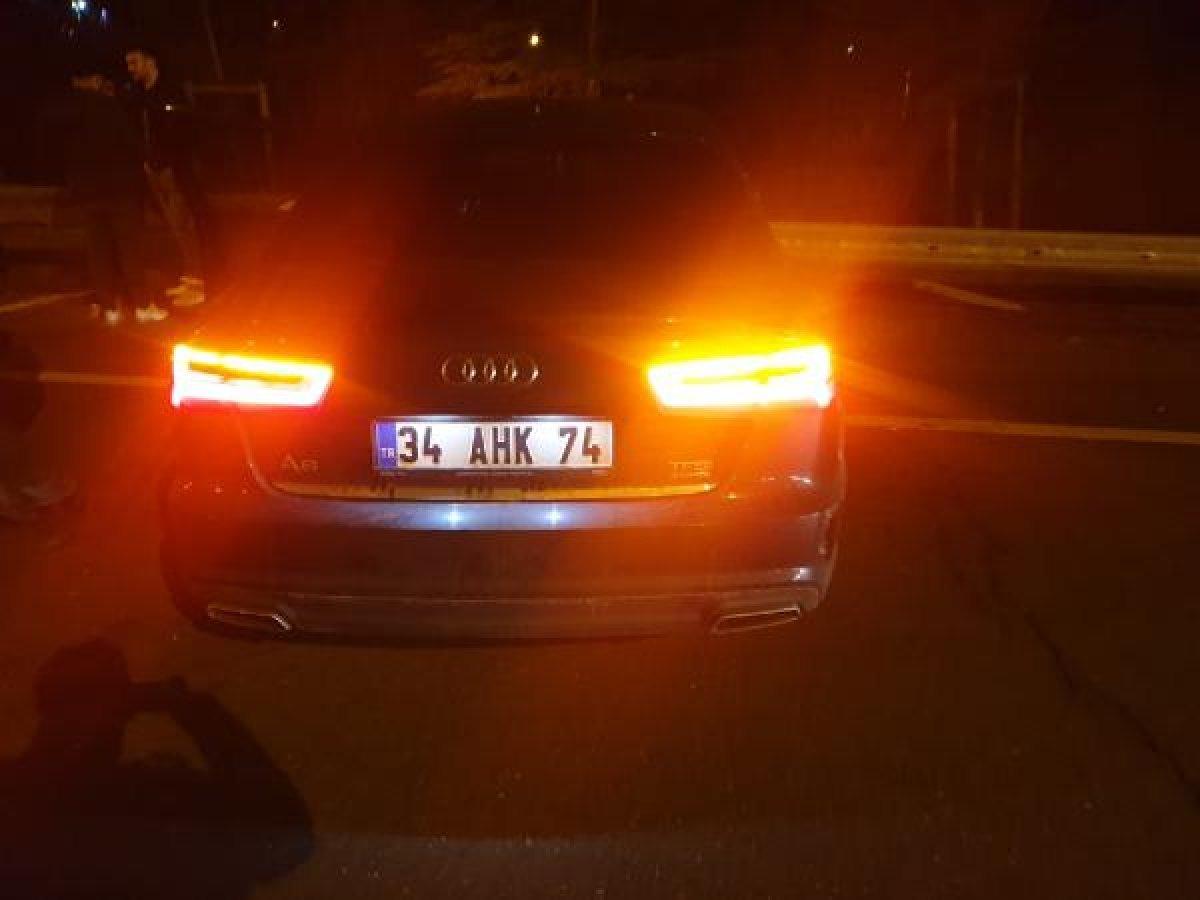 Alkollü araç kullanan Ahmet Kural, kaza yaptı