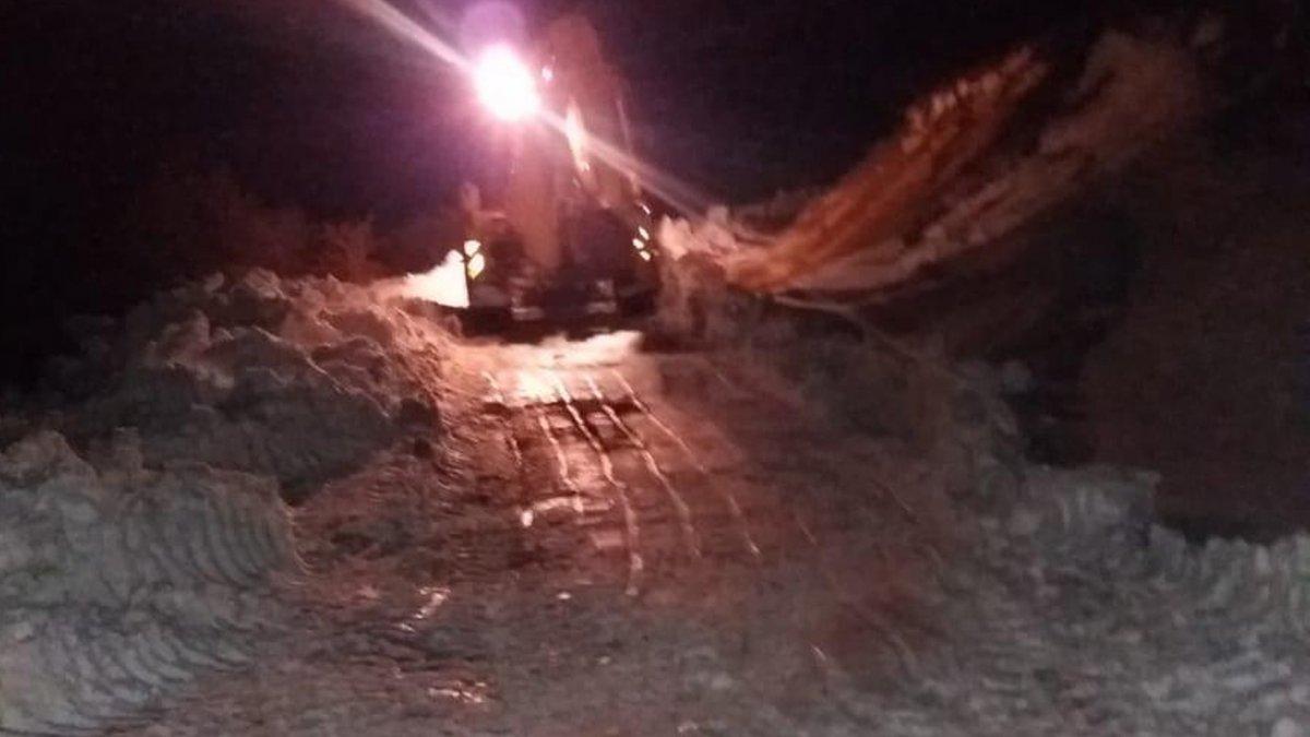 Kırıkkale'de karda mahsur kalan besici kurtarıldı