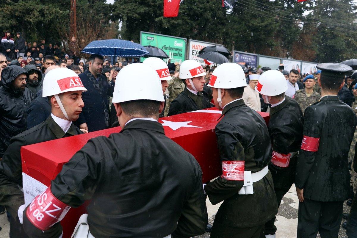 İdlib şehidi Hatay'da son yolculuğuna uğurlandı