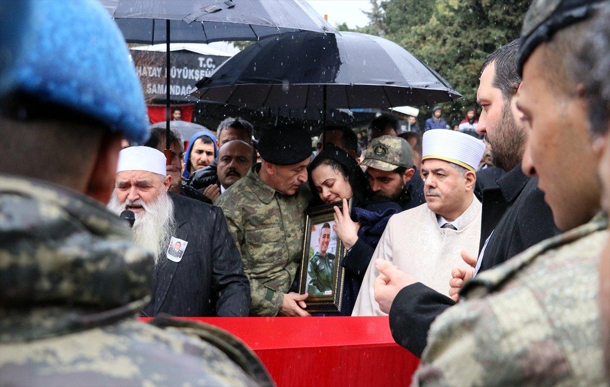 İdlib şehidi Hatay'da son yolculuğuna uğurlandı