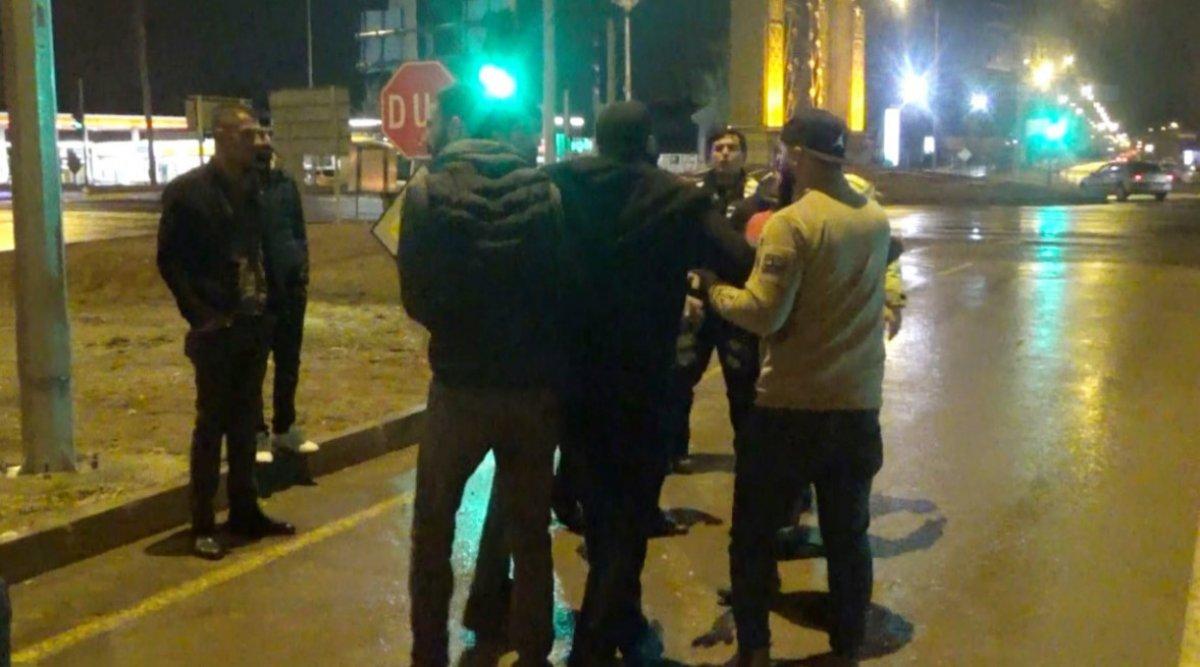 Aksaray'da kaza sonrası taraflar birbirine girdi