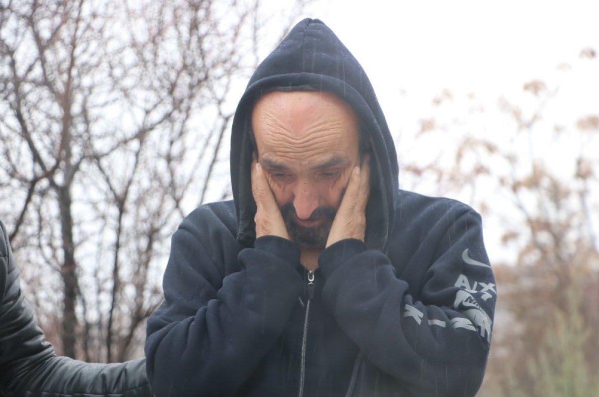 Miraç'ın babası doğum gününde mezarına gitti