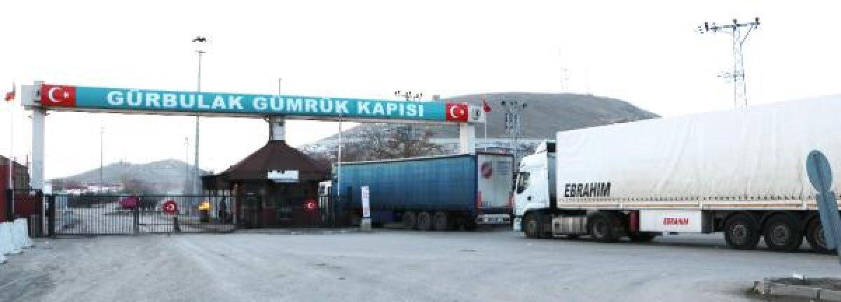 Sınır kapısında tır yoğunluğu