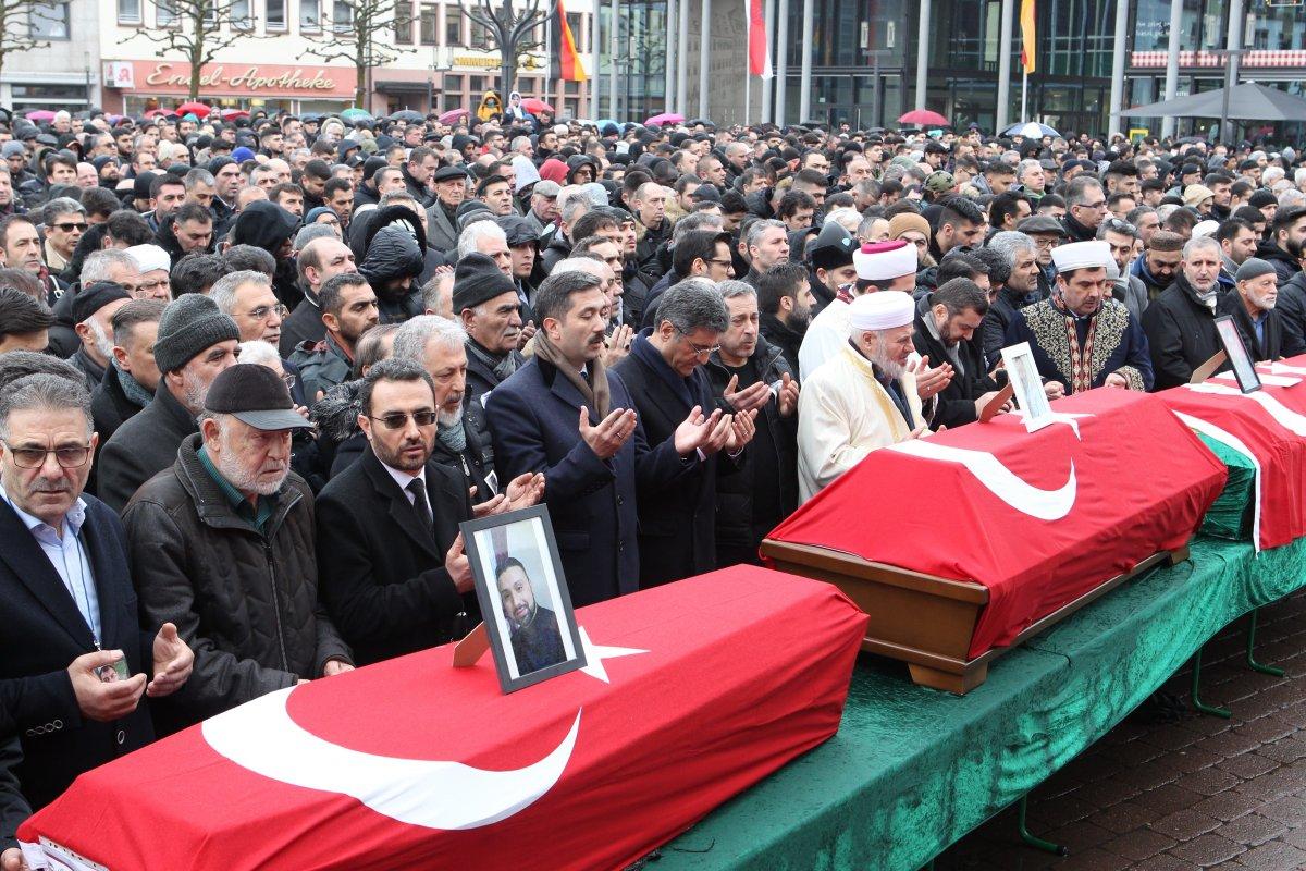 Almanya'da ölen Türkler için cenaze töreni düzenlendi