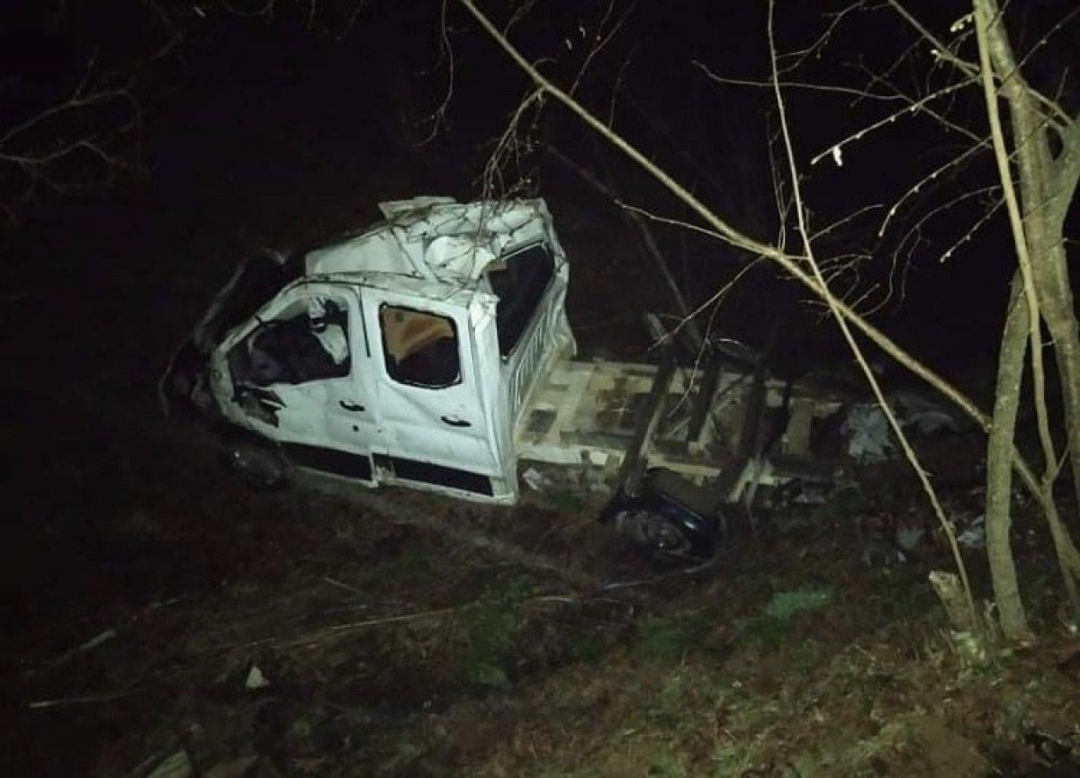 Giresun'da kamyonet fındık bahçesine uçtu: 1 ölü