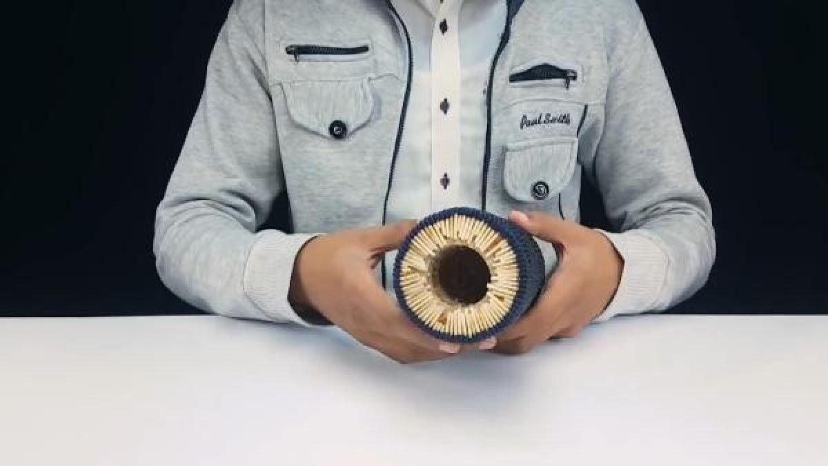 1 milyon kibrit kullanarak roket yaptı